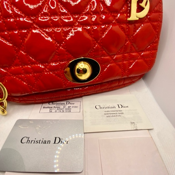 Christian Dior limited edition red lamb skin - Picture 8 of 13